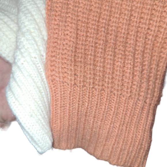 Color block twist back sweater oversized medium - Picture 5 of 6